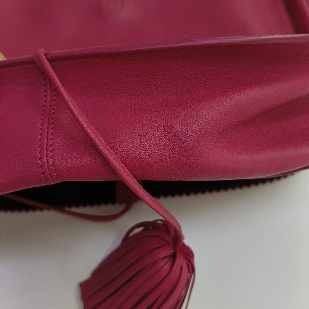 Calfskin Shoulder Bag Red