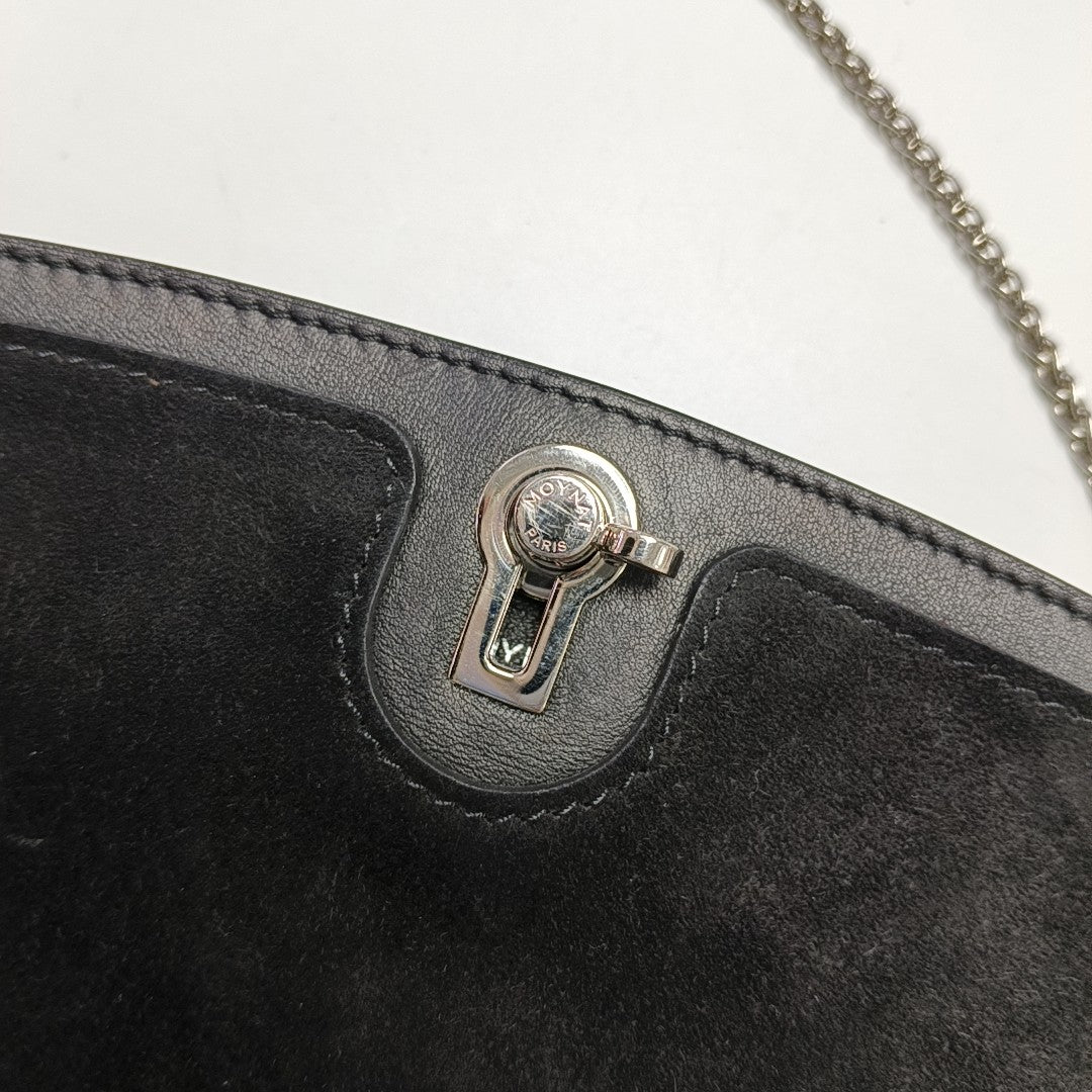 Suede Crossbody Bag Black