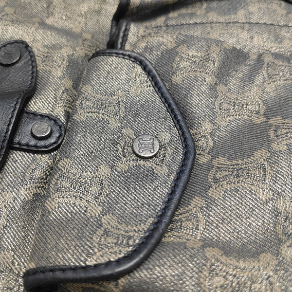 Canvas Top Handle Bag Blue