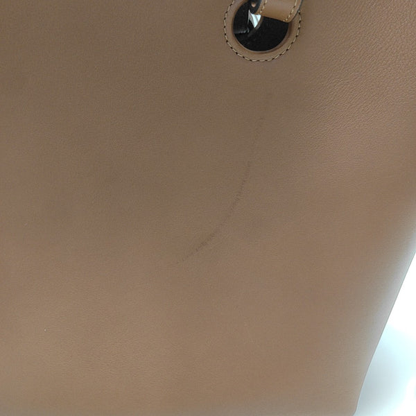 Calfskin Tote Bag Small Brown