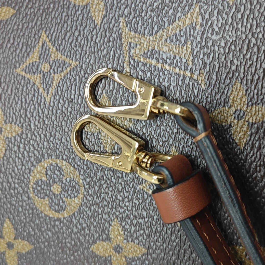 LOCKY BB Monogram Coated Canvas Brown