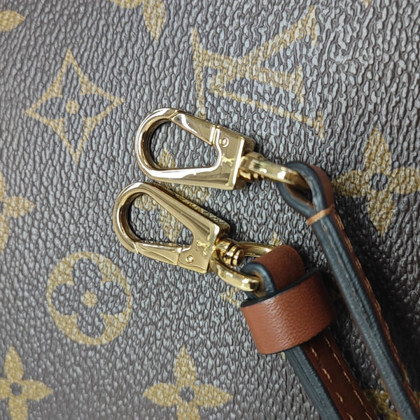 LOCKY BB Monogram Coated Canvas Brown