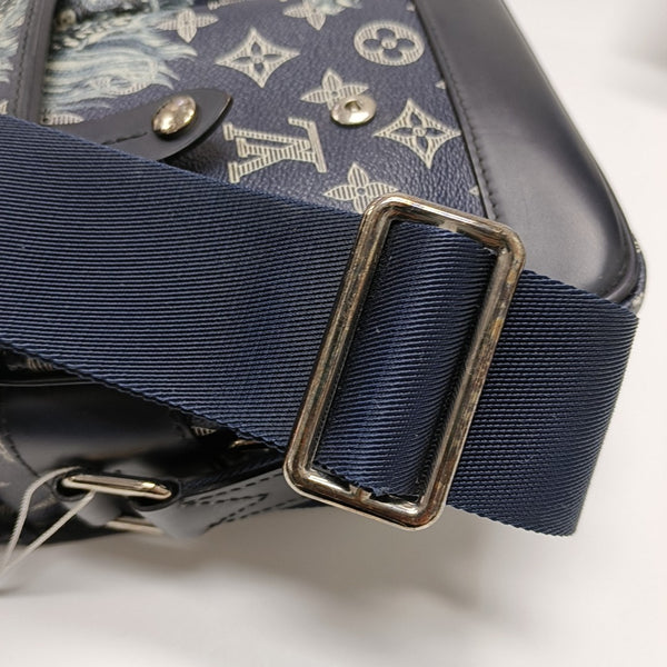 SAVANE PM Monogram Coated Canvas Blue