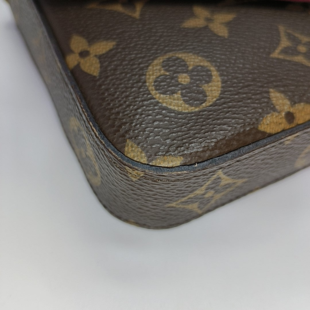 FÉLICIE Monogram Coated Canvas Brown