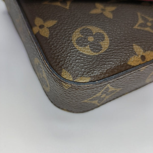 FÉLICIE Monogram Coated Canvas Brown