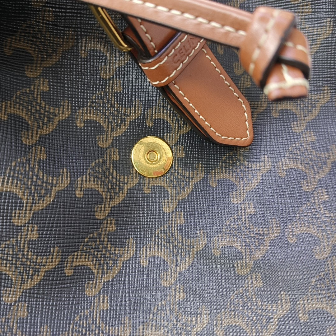 TRIOMPHE Mini Coated Canvas Brown