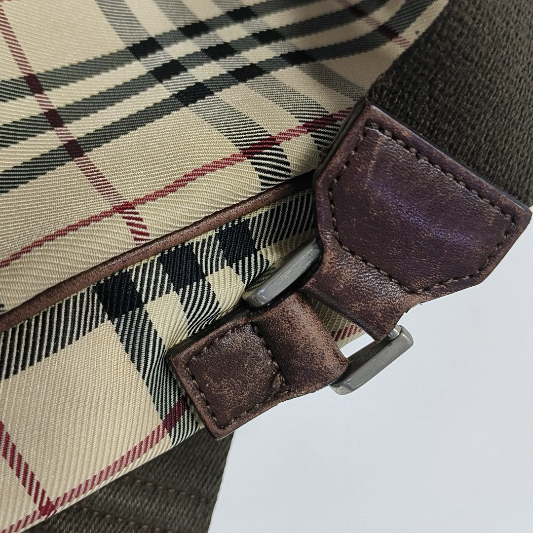 Canvas Shoulder Bag Brown