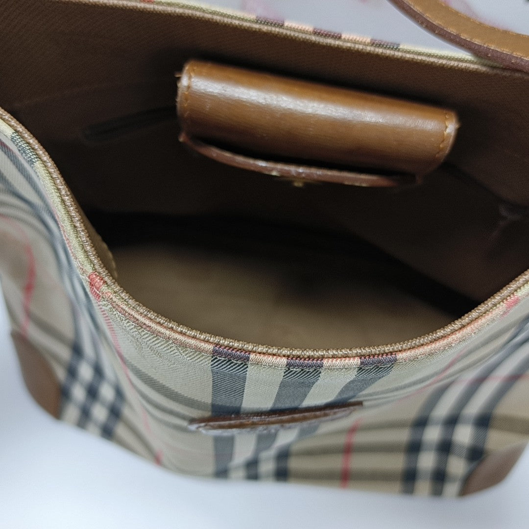Canvas Top Handle Bag Beige
