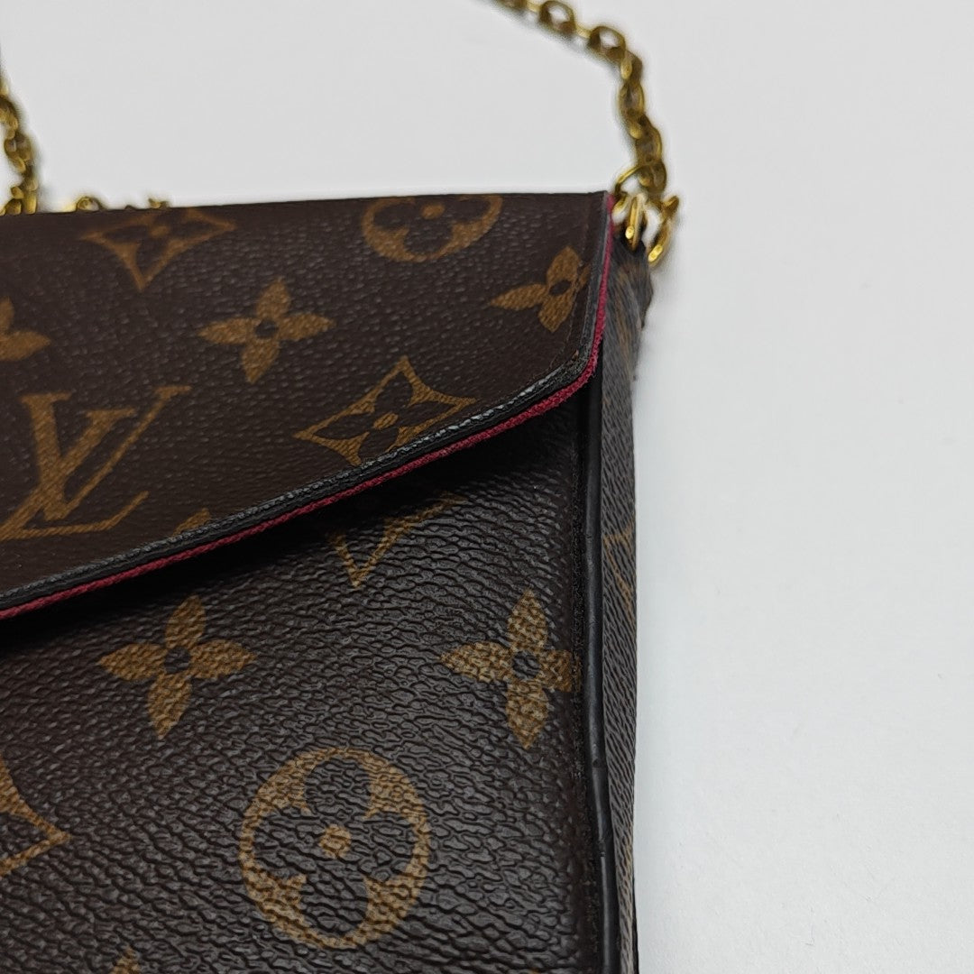 FÉLICIE Monogram Coated Canvas Brown
