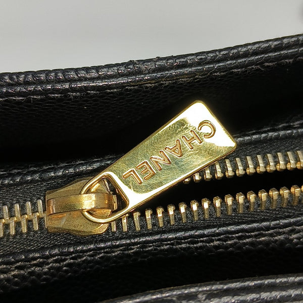 CHANEL PETITE Quilted Grained Calfskin Black