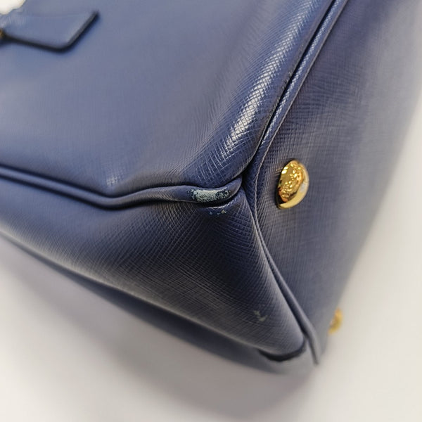 Galleria Large Saffiano Calfskin Blue
