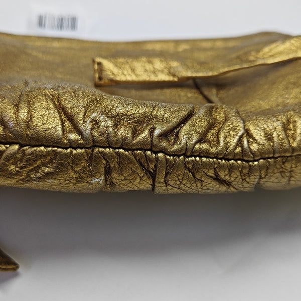 Calfskin Clutch Gold