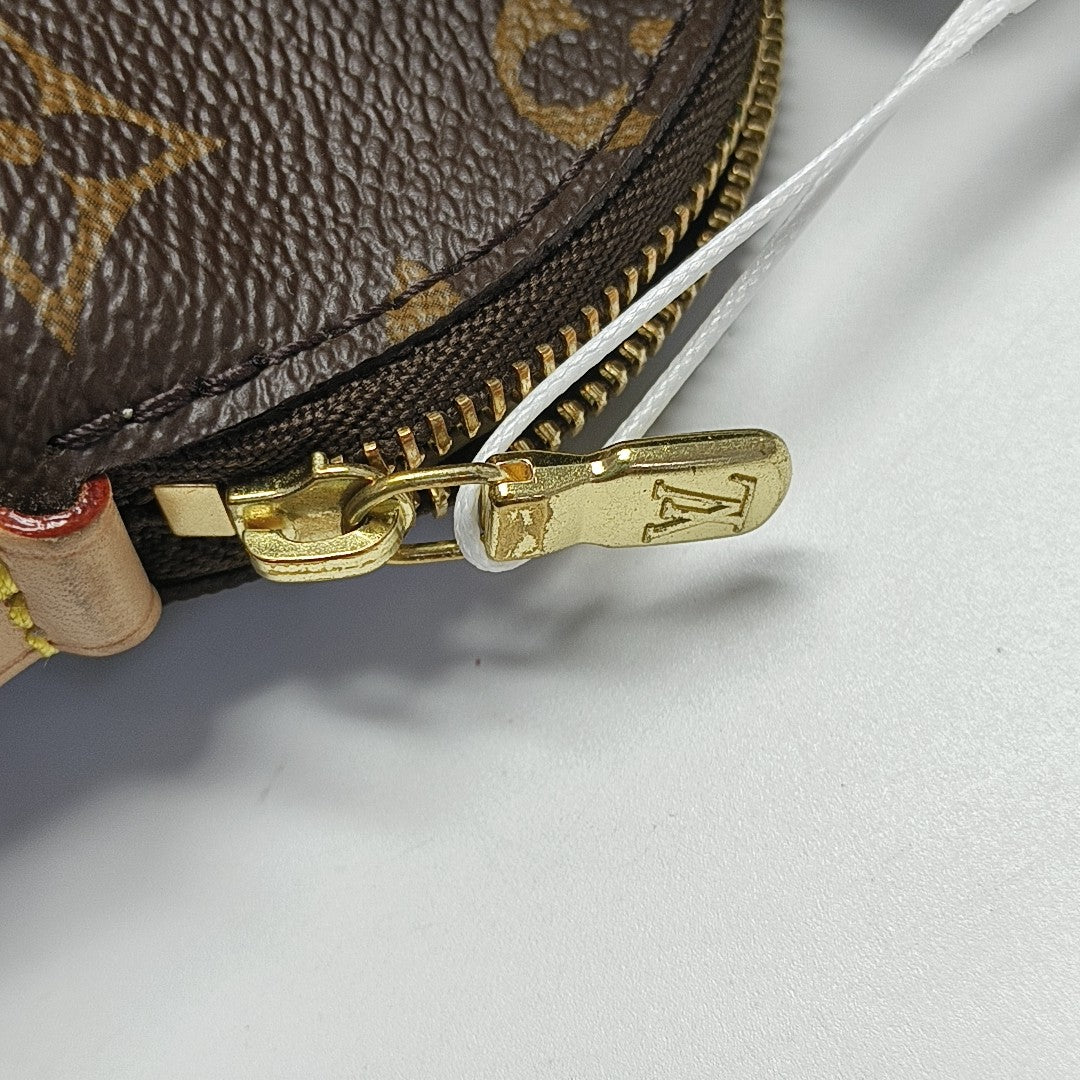COSMETIC PM Monogram Coated Canvas Brown