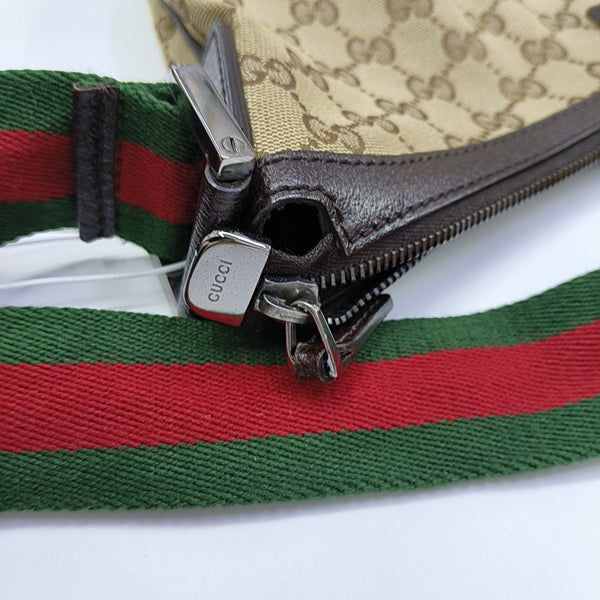 Monogram Canvas Shoulder Bag Brown