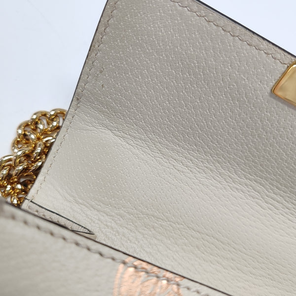 Padlock Small Calfskin White