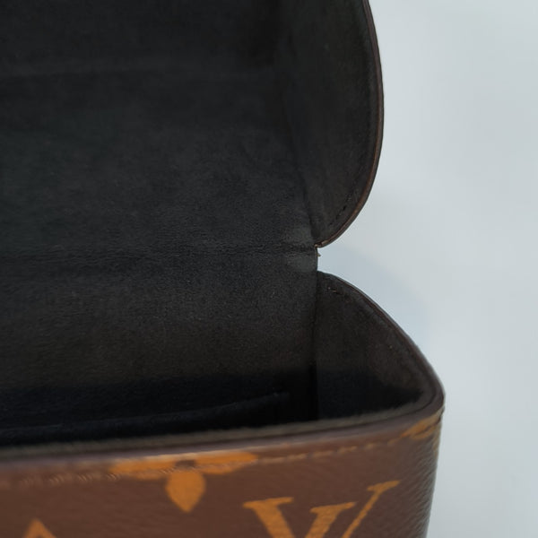 CAMERA BOX Monogram Coated Canvas Brown