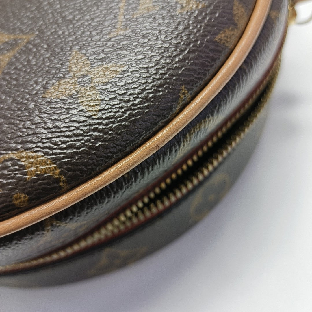 BOITE CHAPEAU PM Monogram Coated Canvas Brown
