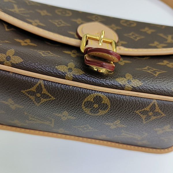 DIANE Monogram Coated Canvas Brown