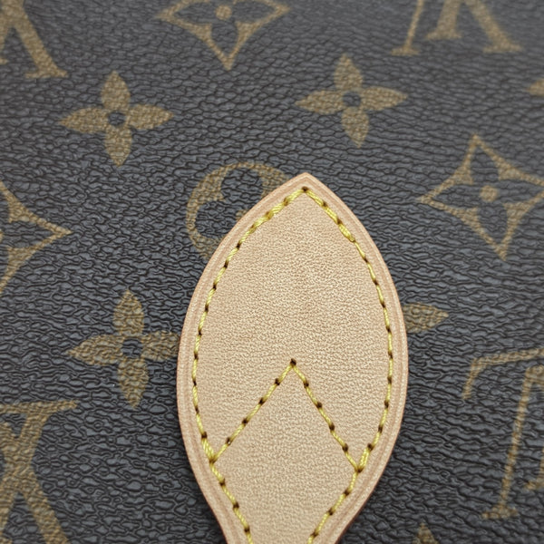 NEVERFULL MM Monogram Coated Canvas Brown