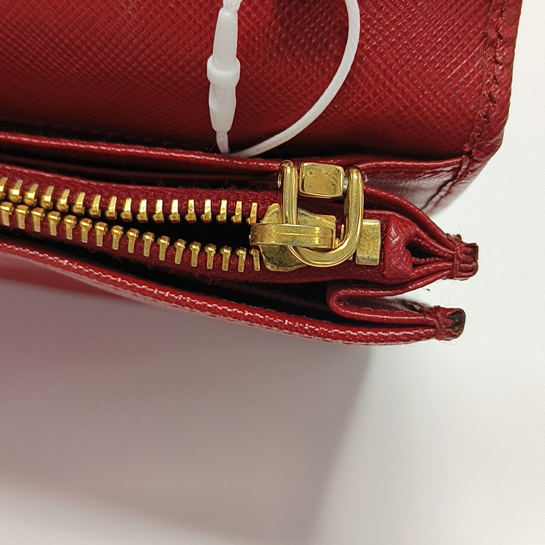 Saffiano Calfskin Crossbody Bag Red