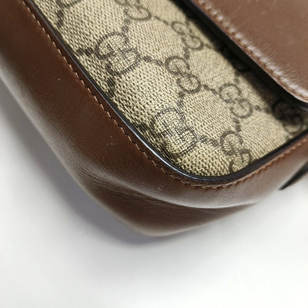 Horsebit 1955 Small Coated Canvas Beige