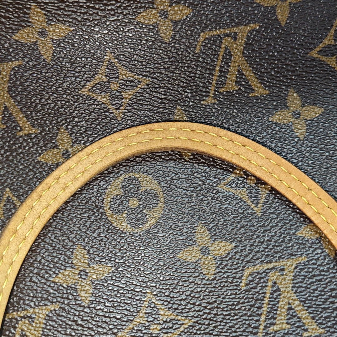 NEVERFULL MM Monogram Coated Canvas Brown