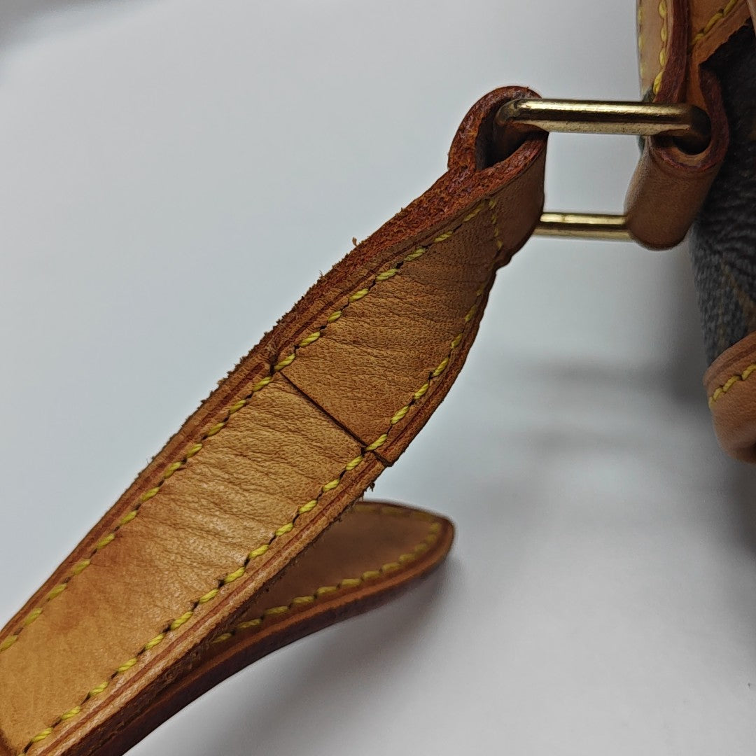 SOLOGNE PM Monogram Coated Canvas Brown