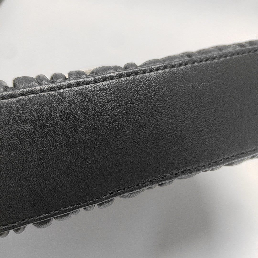 Matelassé Quilted Lambskin Black
