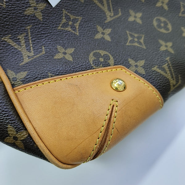 ESTRELA MM Monogram Coated Canvas Brown