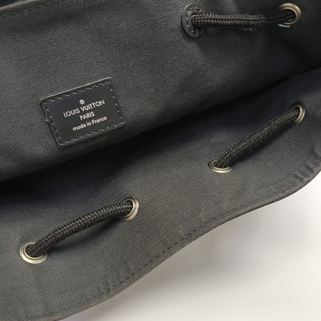CHRISTOPHER MM Damier Graphite Coated Canvas Gray