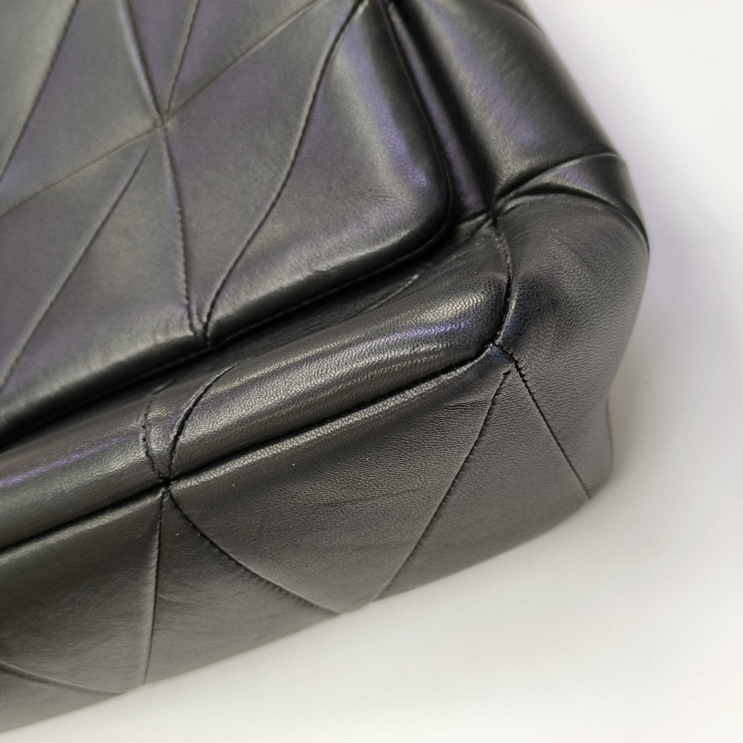 JAMIE Medium Quilted Lambskin Black