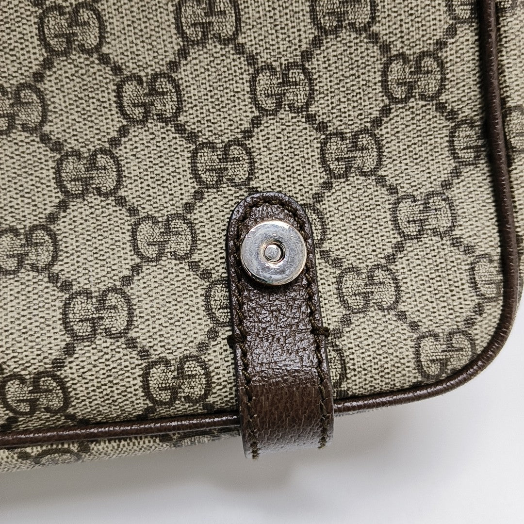Monogram Coated Canvas Shoulder Bag Brown