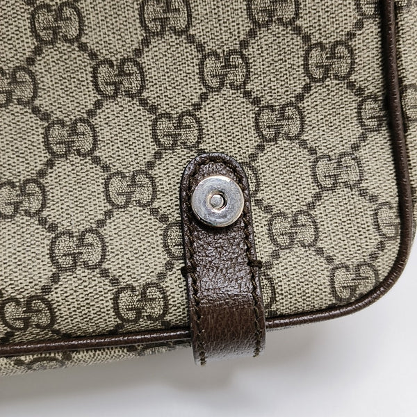 Monogram Coated Canvas Shoulder Bag Brown
