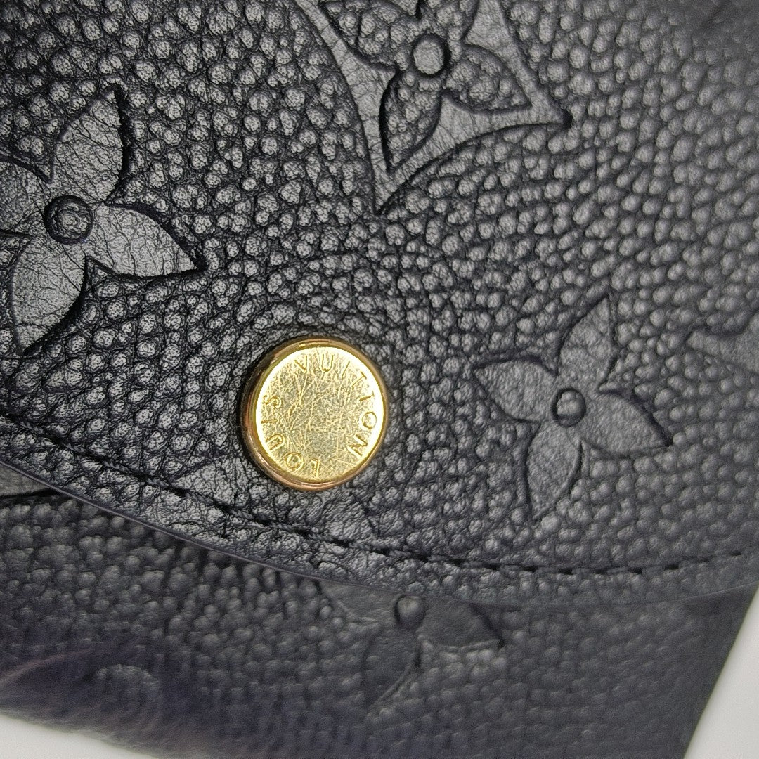 ROSALIE Monogram Calfskin Black Wallet