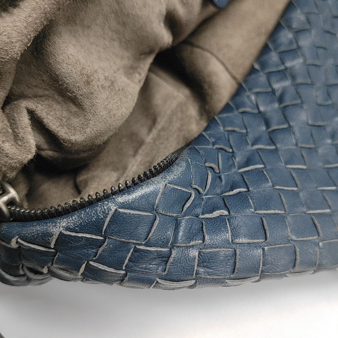 Calfskin Shoulder Bag Blue