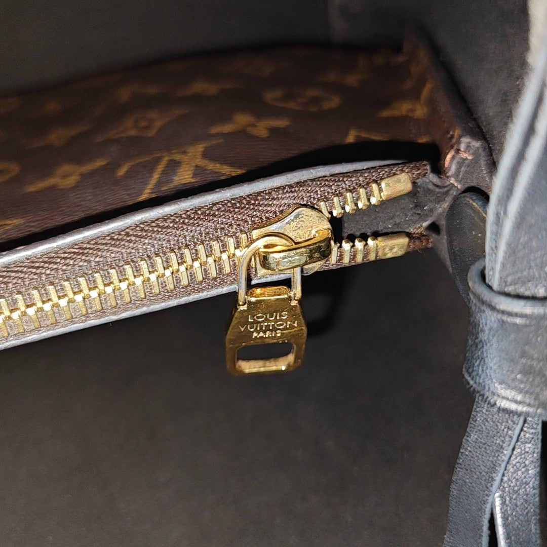 NÉONOÉ MM Monogram Coated Canvas Brown