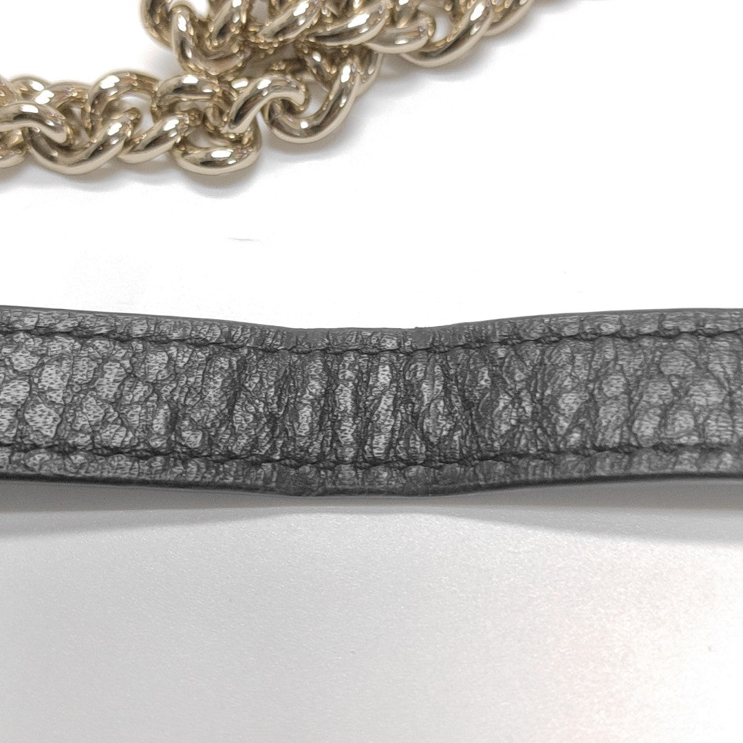 Interlocking G Small Calfskin Black
