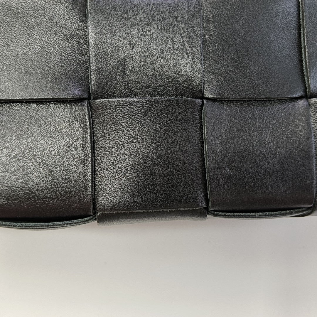 Brick Cassette Small Calfskin Black