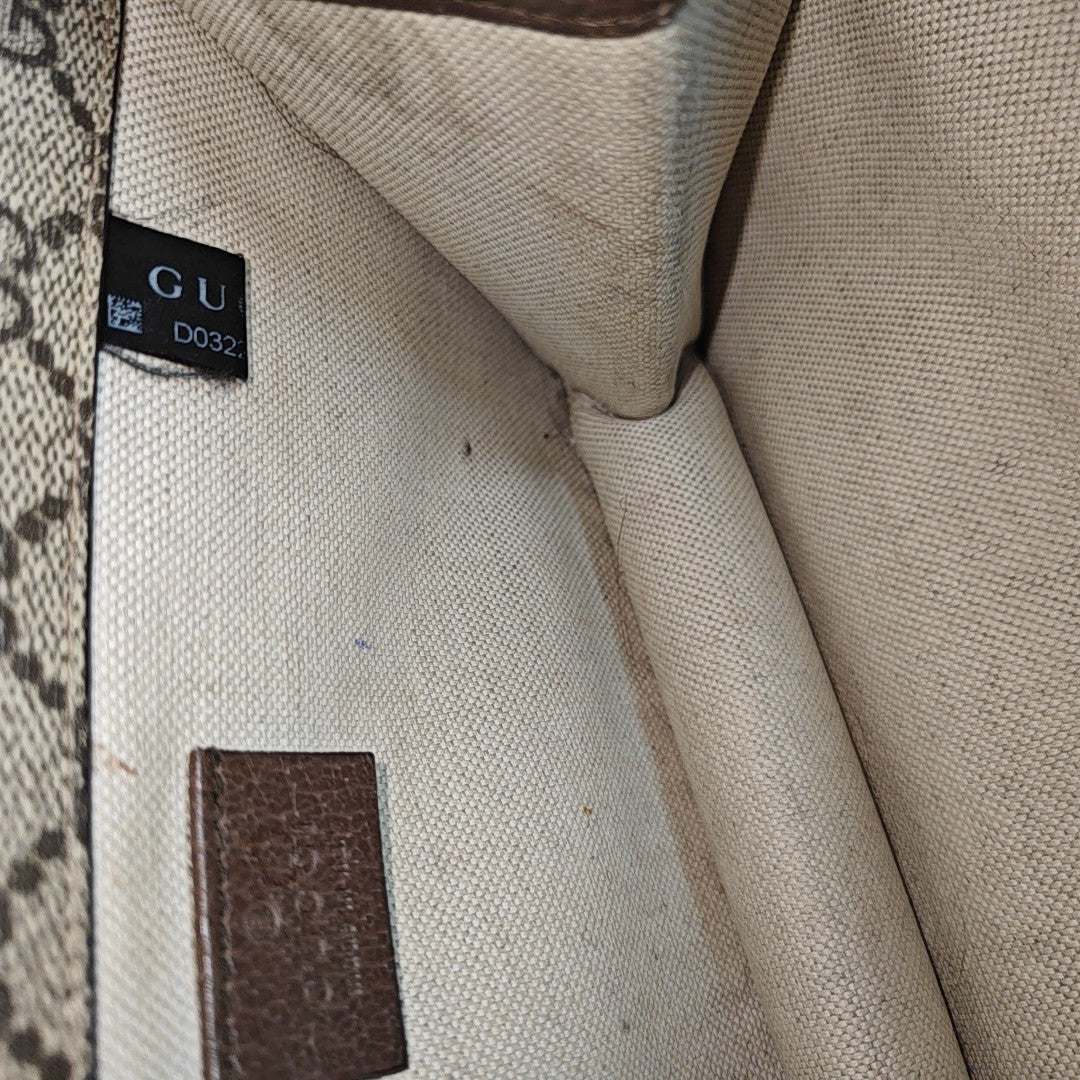 Neo Vintage Small Monogram Coated Canvas Beige