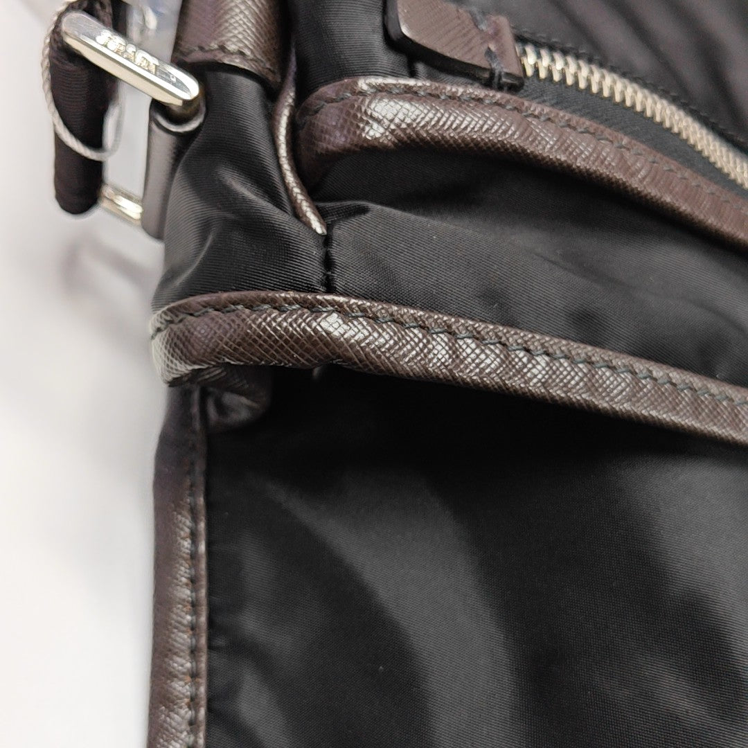 Nylon Shoulder Bag Black