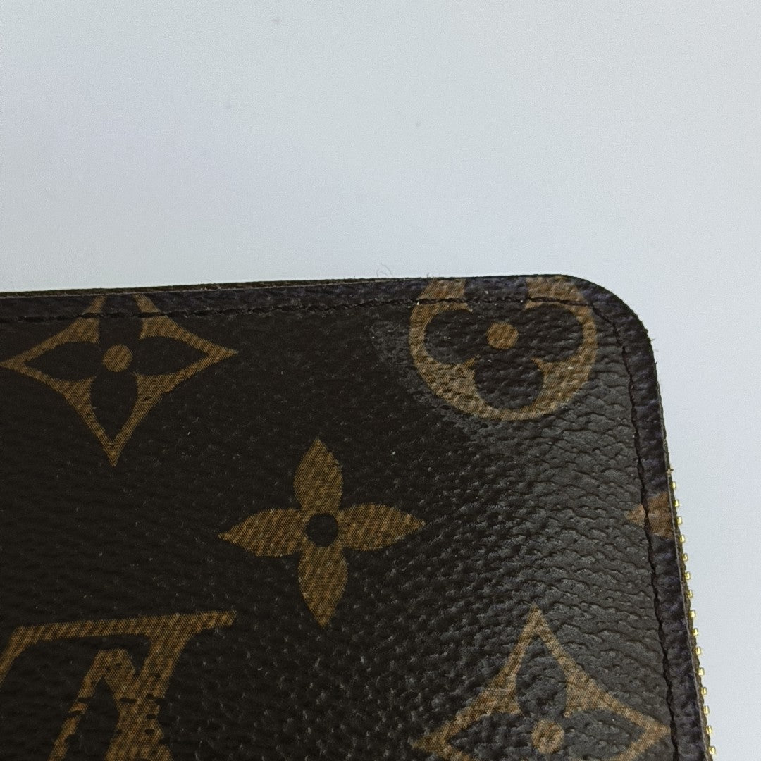 ZIPPY Monogram Coated Canvas Brown Wallet