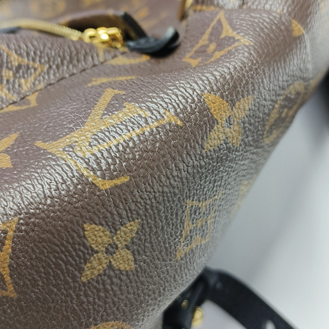 PALM SPRINGS PM Monogram Coated Canvas Brown