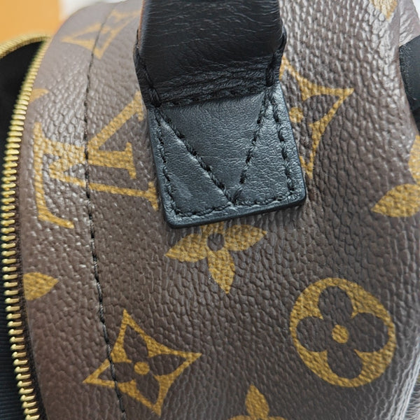 PALM SPRINGS Mini Monogram Coated Canvas Brown
