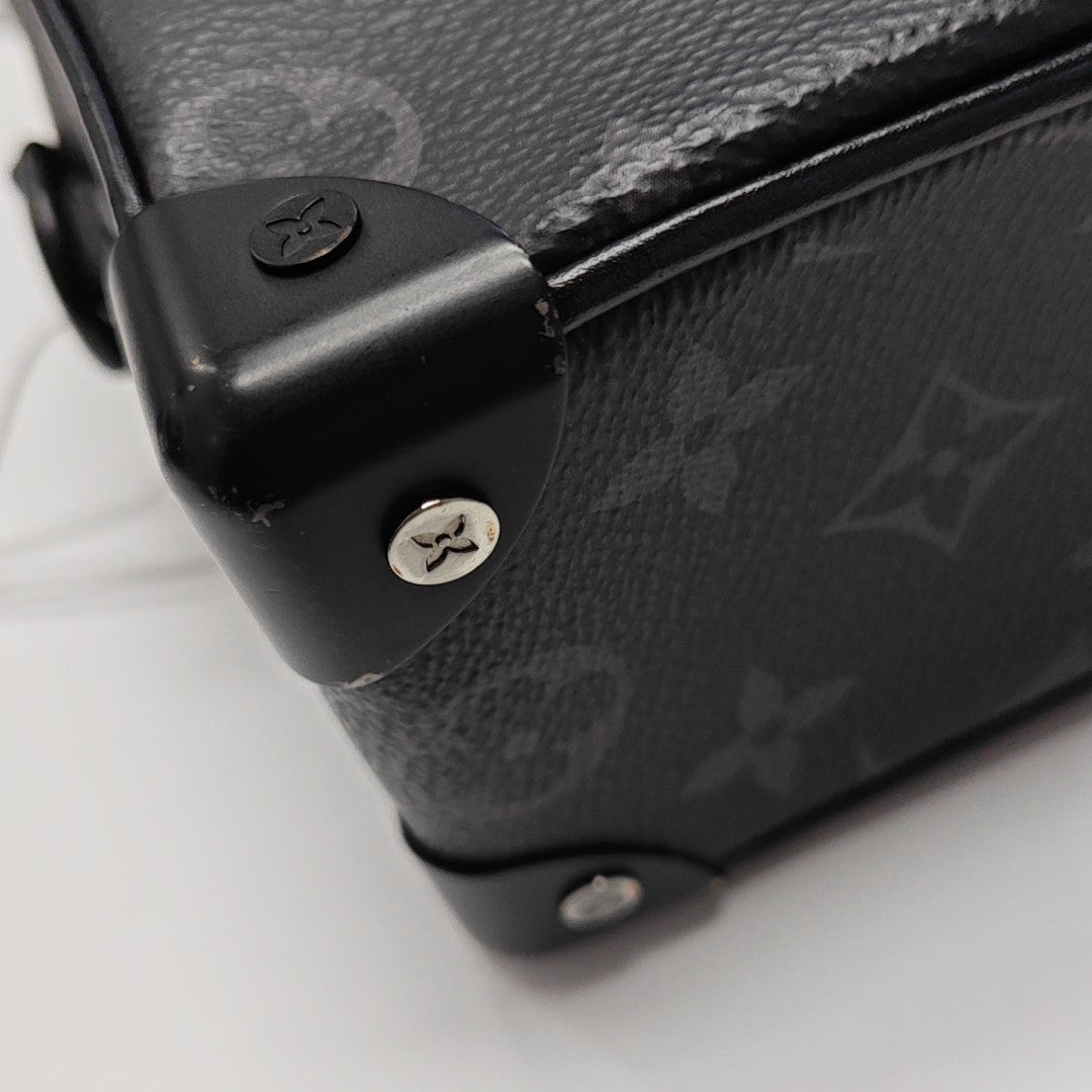 SOFT TRUNK Mini Monogram Coated Canvas Black