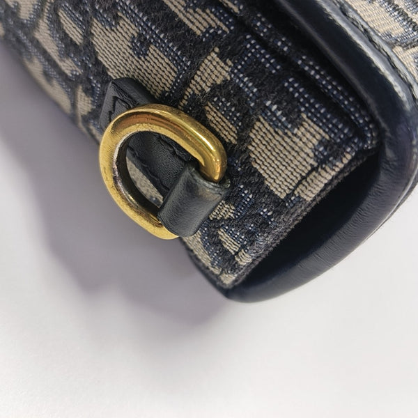 30 Montaigne Mini Oblique Canvas Blue