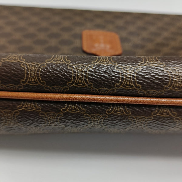 MACADAM CLUTCHES Coated Canvas Brown