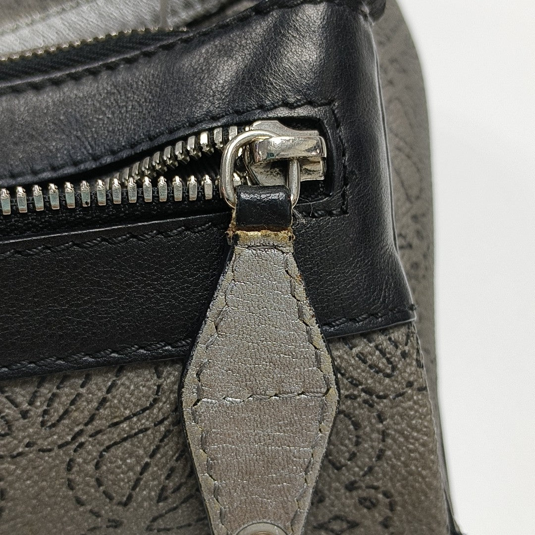 Coated Canvas Shoulder Bag Gray