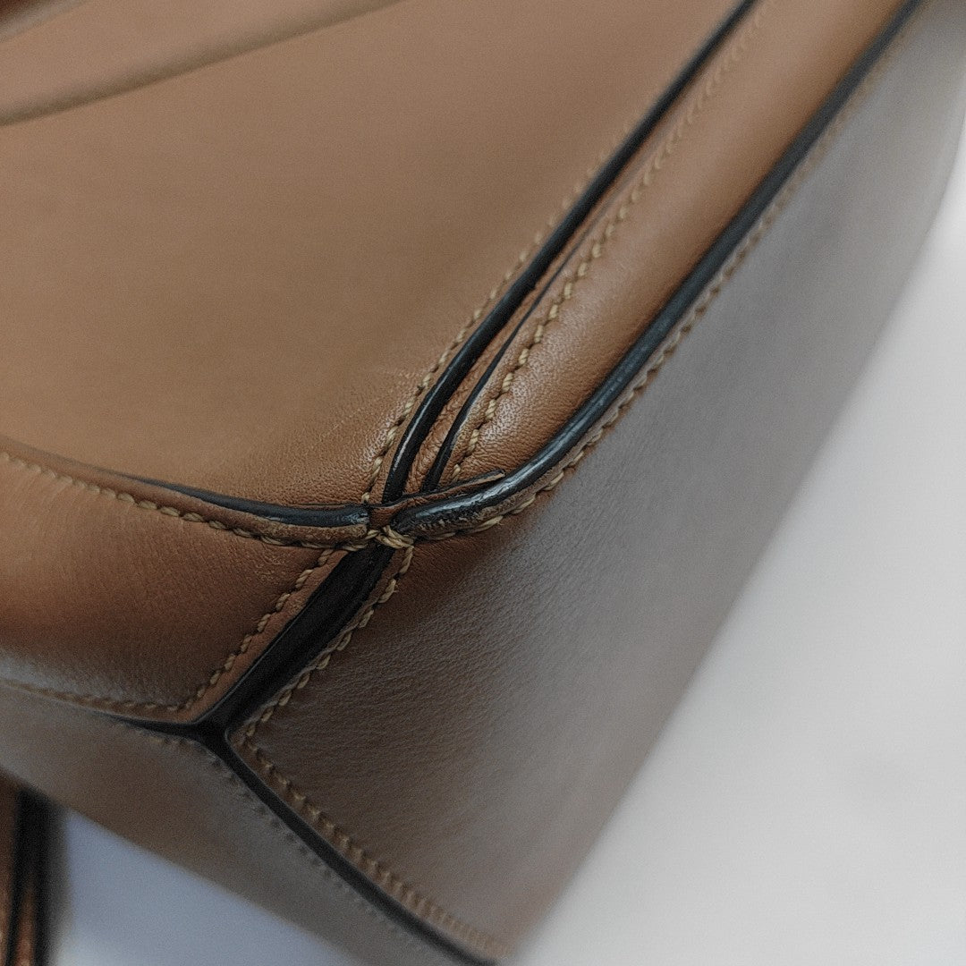 Puzzle Small Calfskin Brown
