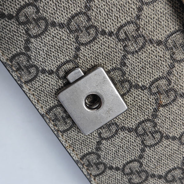 Dionysus Mini Monogram Coated Canvas Beige