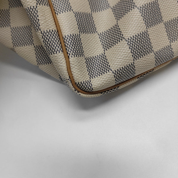 SPEEDY 30 Damier Azur Coated Canvas White